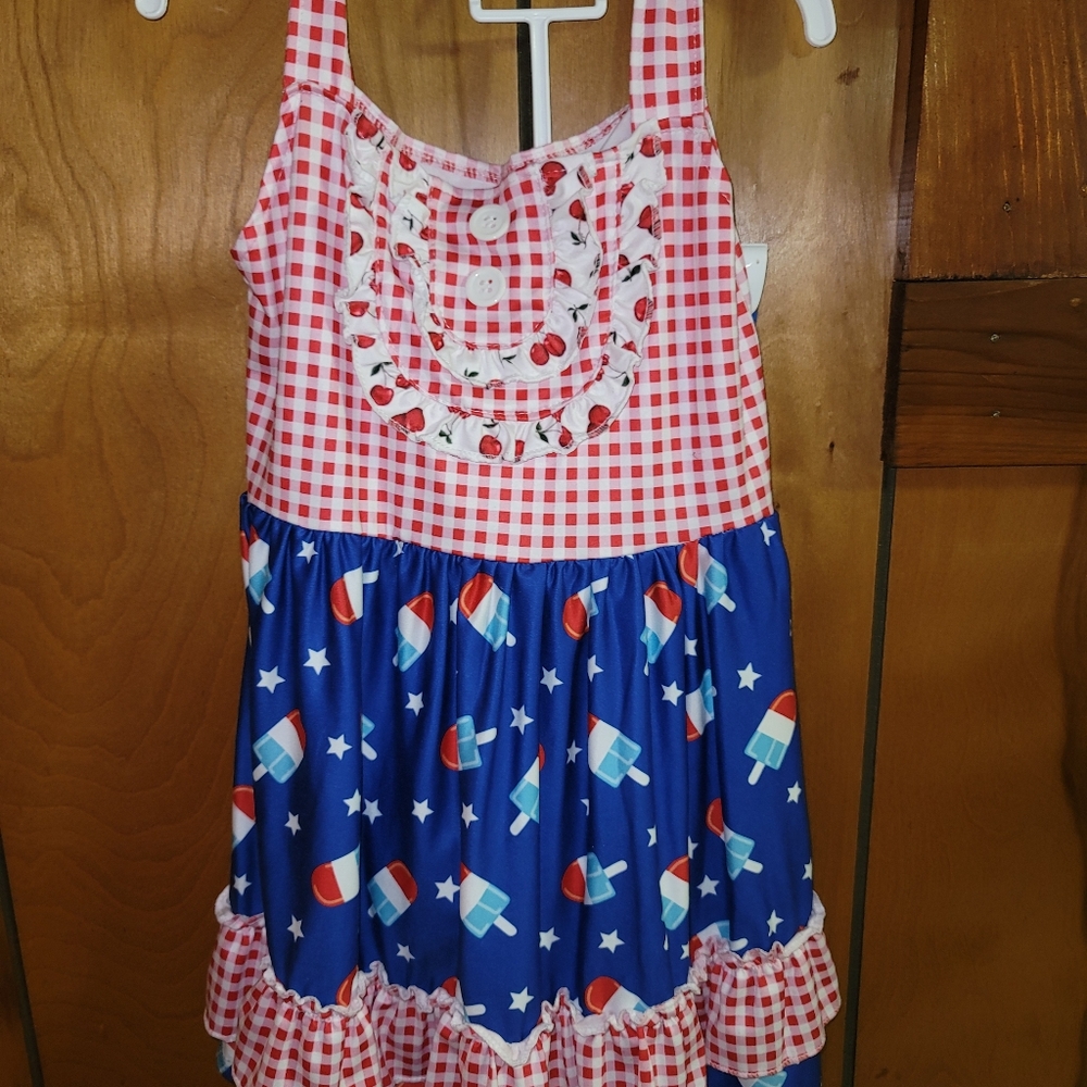 Boutique style Girls 4th of July outfit